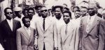 UPC Leaders (L. to R.) front row: Castor Osende Afana, Abel Kingué, Ruben Um Nyobé, Felix Moumié, and Ernest Ouandié